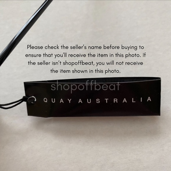 NEW Quay Starry Eyed Sunglasses Black/Smoke